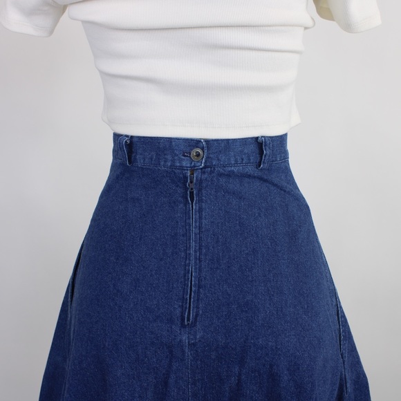 Vintage Separate editions long flared denim skirt - Picture 5 of 7